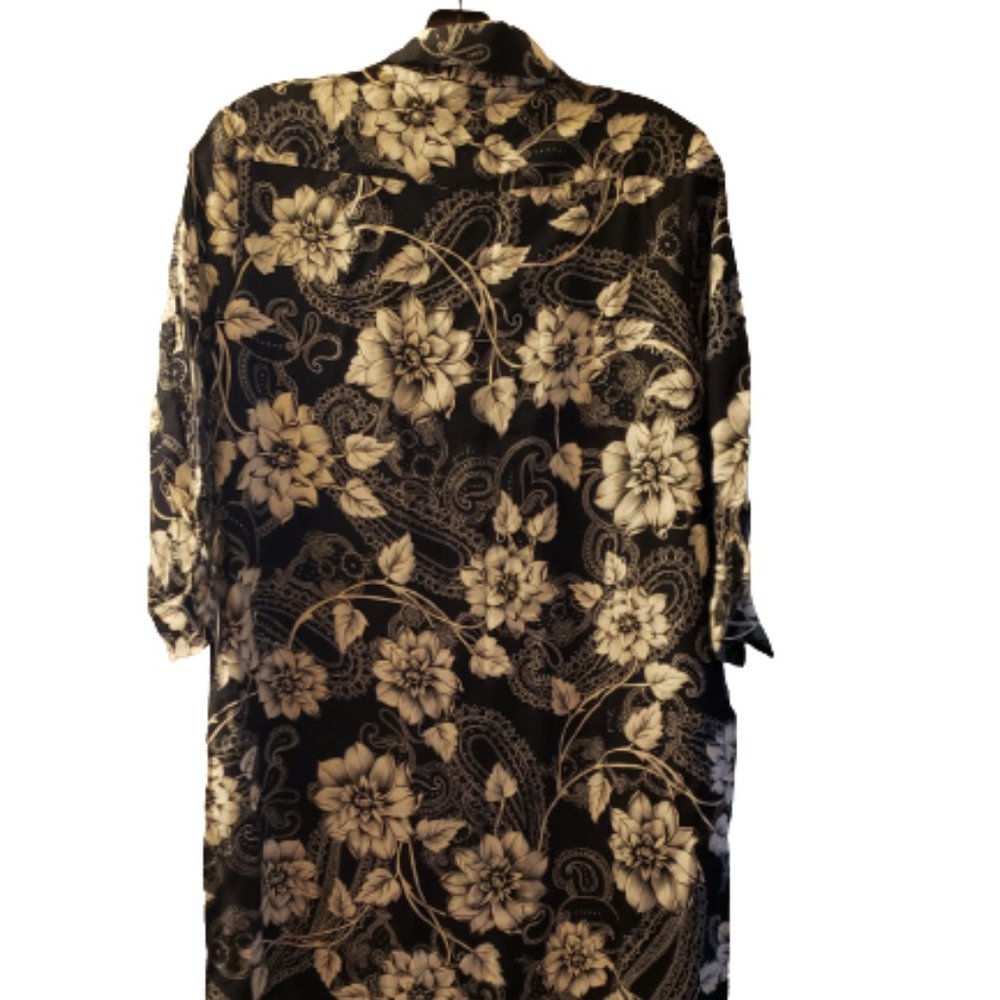 Pinko Floral Paisley Mini Shirt Dress size: 4 - Picture 8 of 9